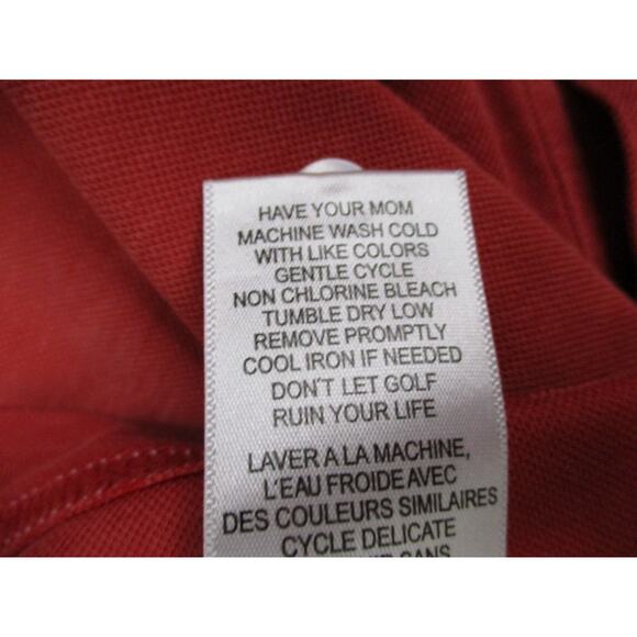 Travis Mathew Golf Polo Shirt Men Medium Red Pima Cotton Blend Short Sleeve Logo - Picture 16 of 16